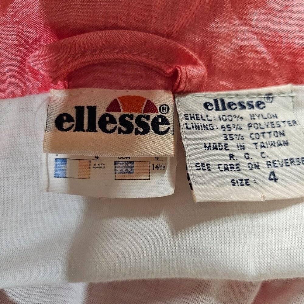 80s Ellesse Old School Windbreaker Jacket XXL - Picture 3 of 10